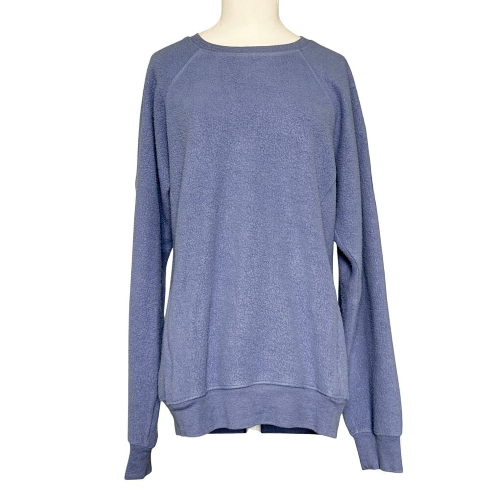 Alo Yoga Womens Soho Pullover Crewneck Sweatshirt Size M in Blue